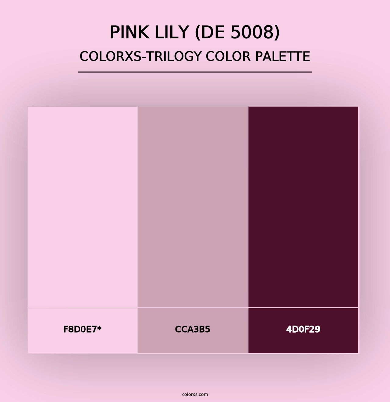 Pink Lily (DE 5008) - Colorxs Trilogy Palette