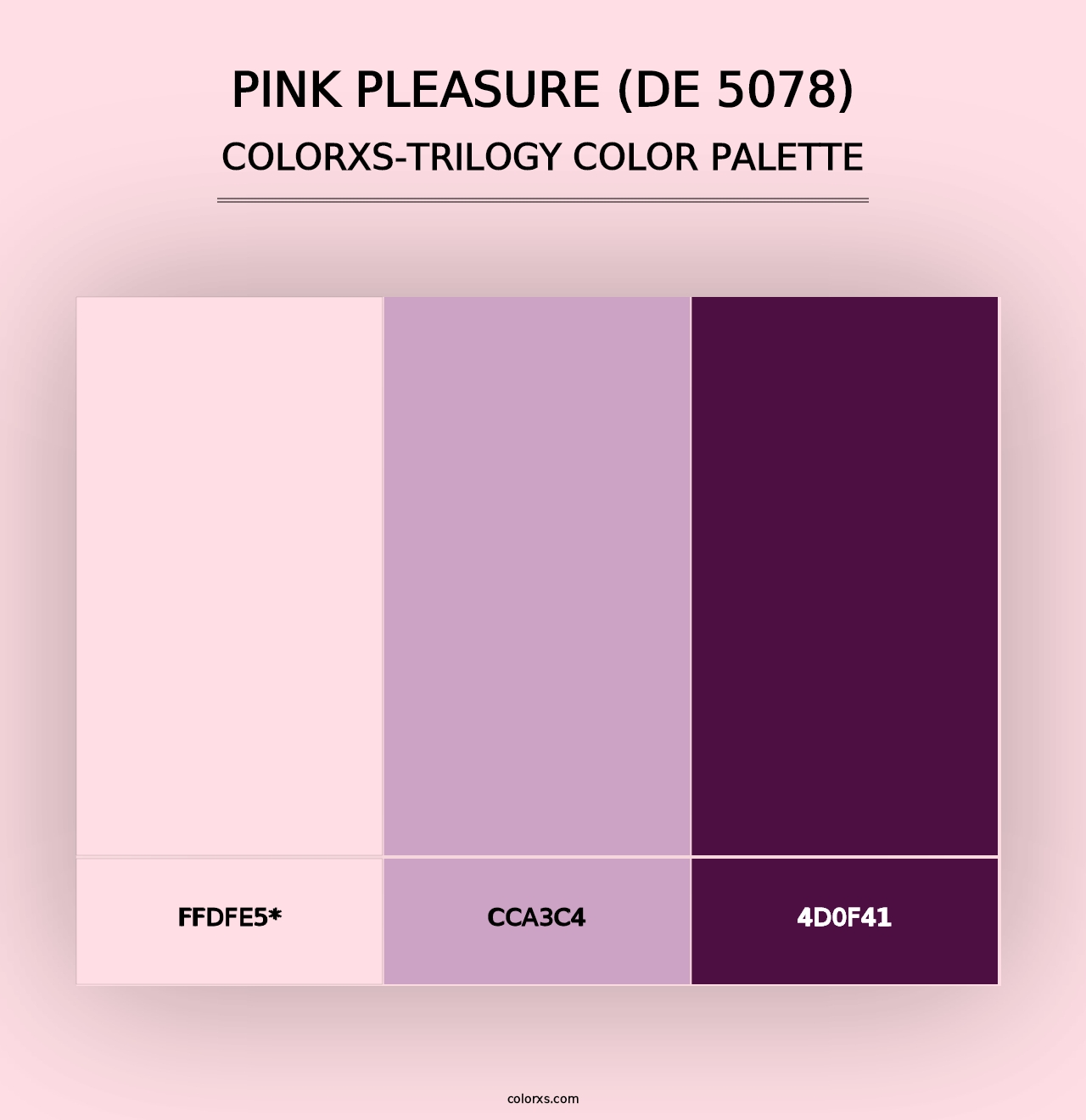 Pink Pleasure (DE 5078) - Colorxs Trilogy Palette