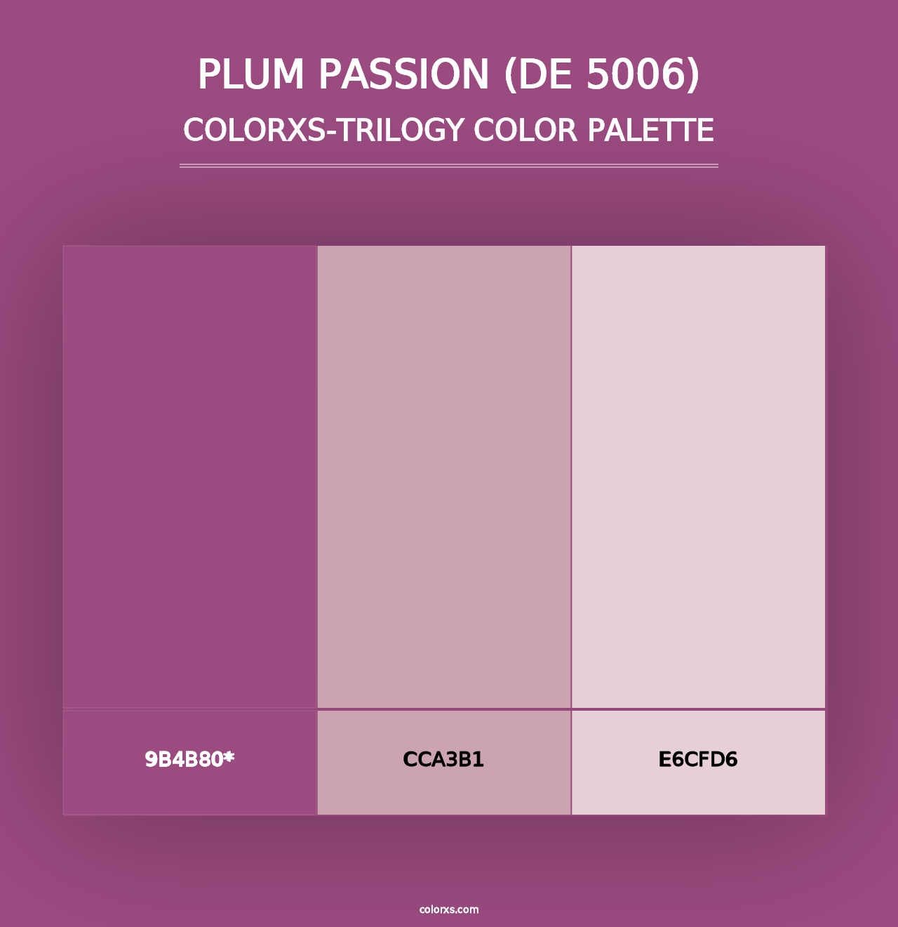 Plum Passion (DE 5006) - Colorxs Trilogy Palette