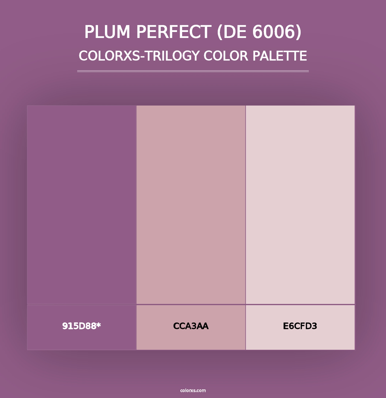 Plum Perfect (DE 6006) - Colorxs Trilogy Palette