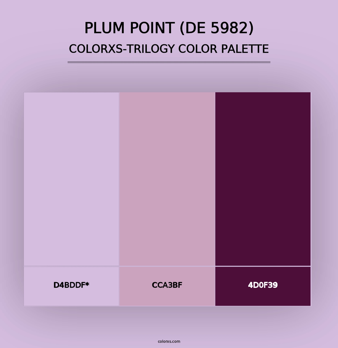 Plum Point (DE 5982) - Colorxs Trilogy Palette