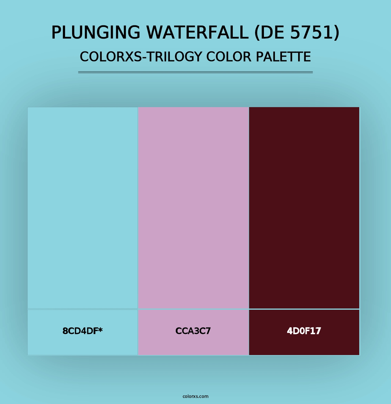 Plunging Waterfall (DE 5751) - Colorxs Trilogy Palette