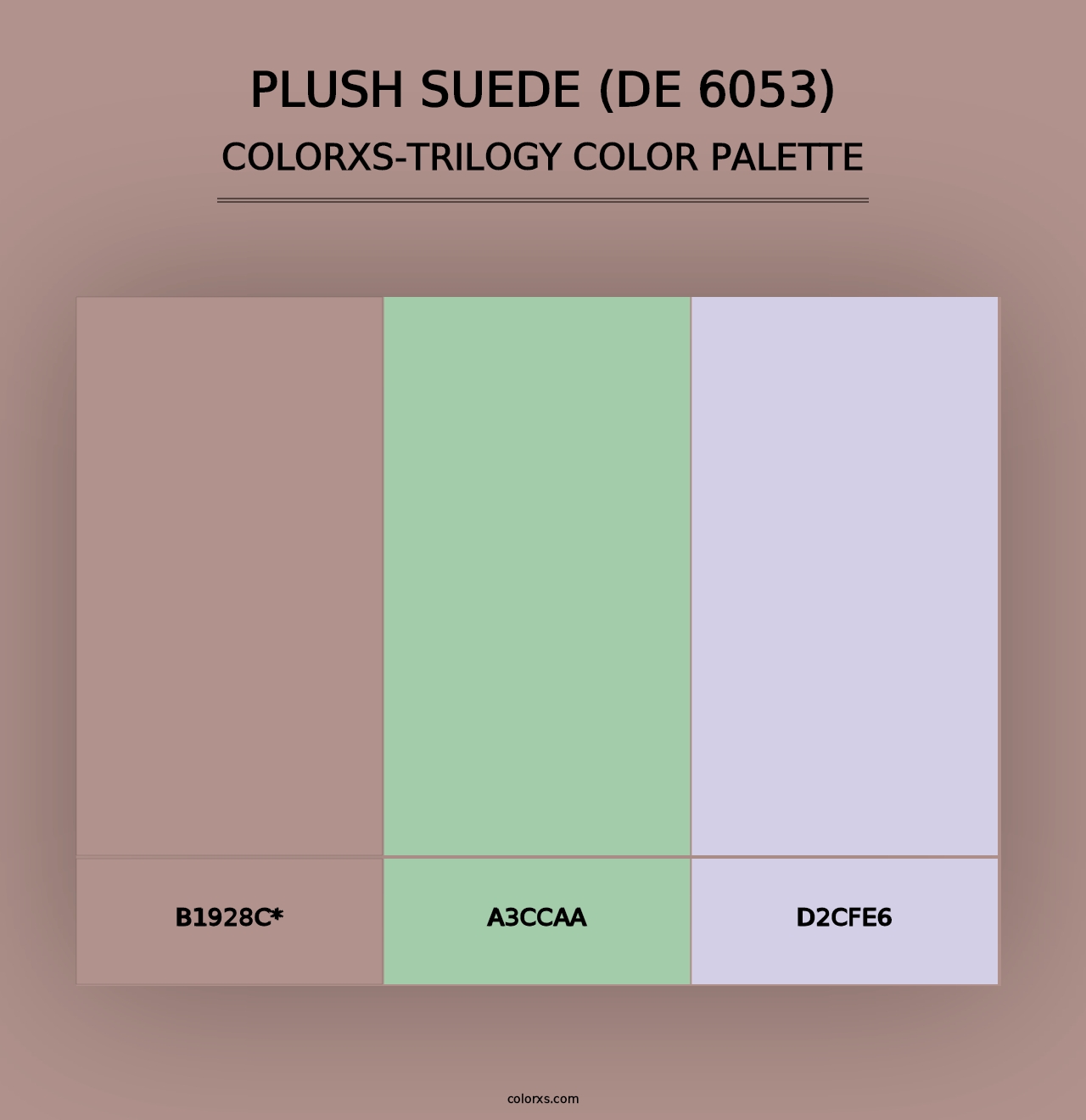 Plush Suede (DE 6053) - Colorxs Trilogy Palette