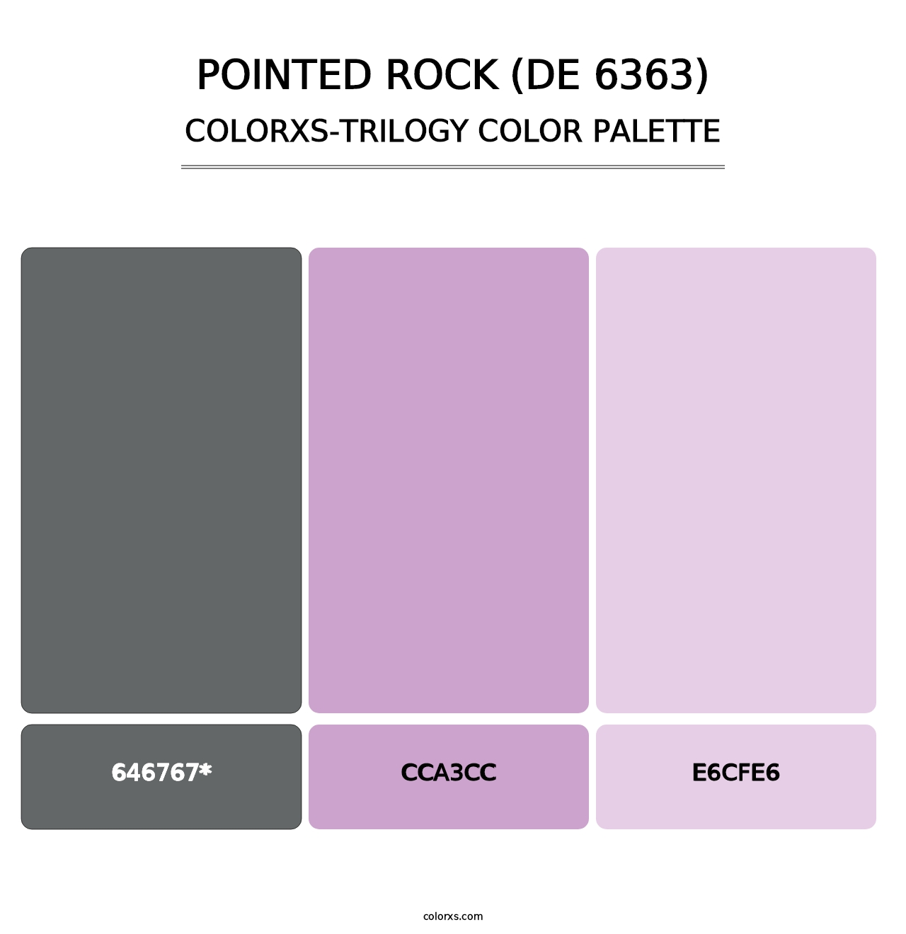 Pointed Rock (DE 6363) - Colorxs Trilogy Palette