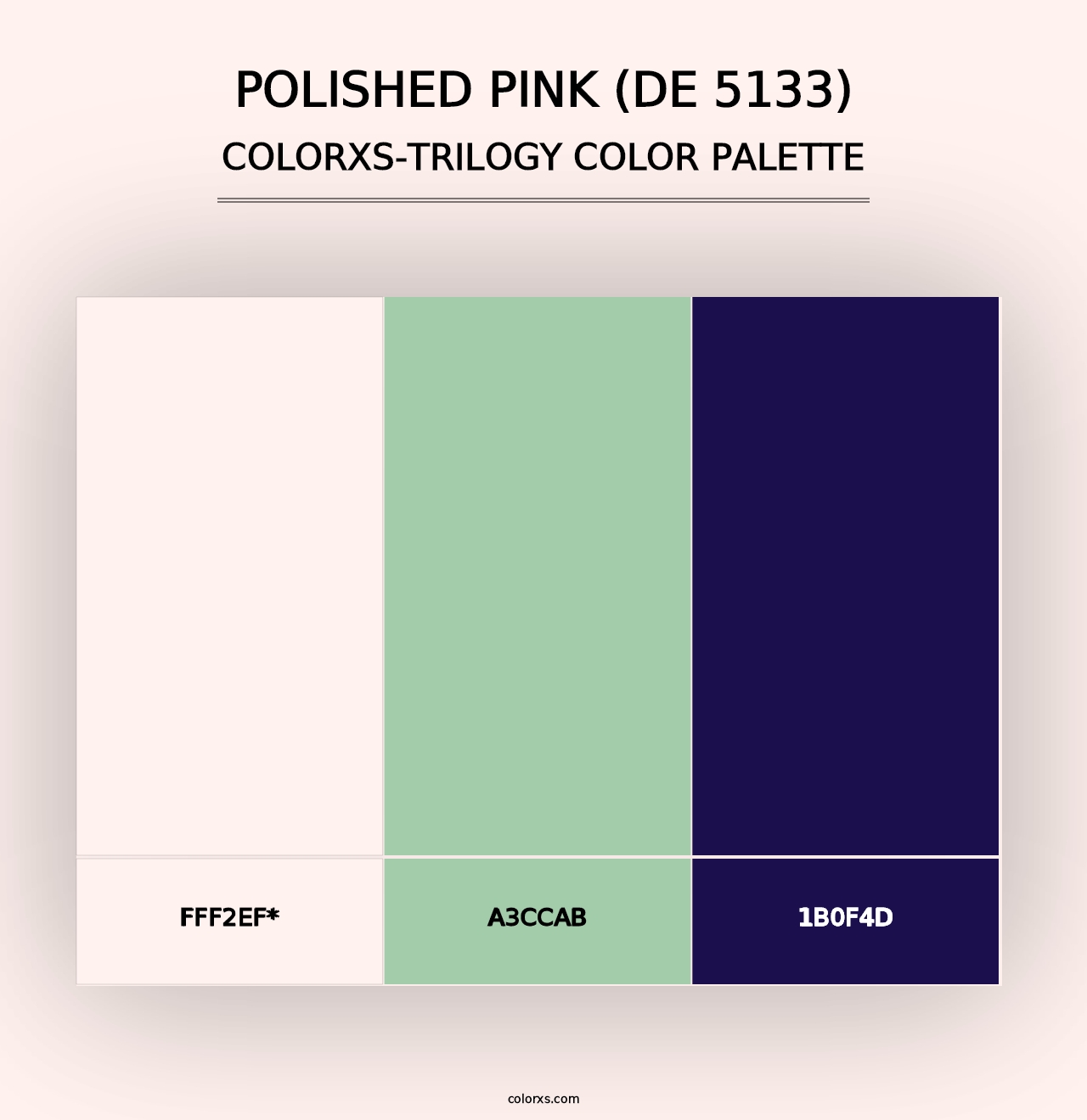 Polished Pink (DE 5133) - Colorxs Trilogy Palette