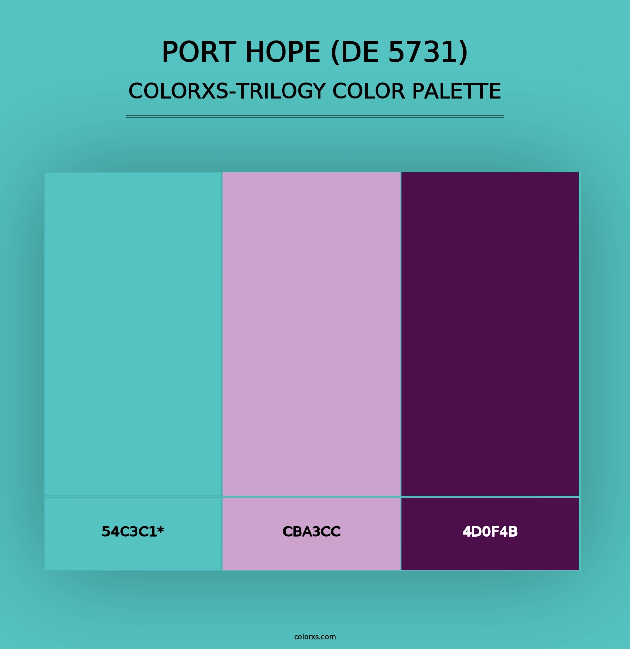 Port Hope (DE 5731) - Colorxs Trilogy Palette