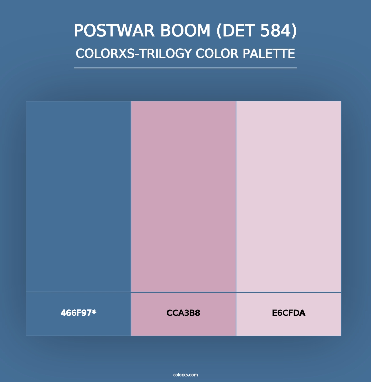 Postwar Boom (DET 584) - Colorxs Trilogy Palette