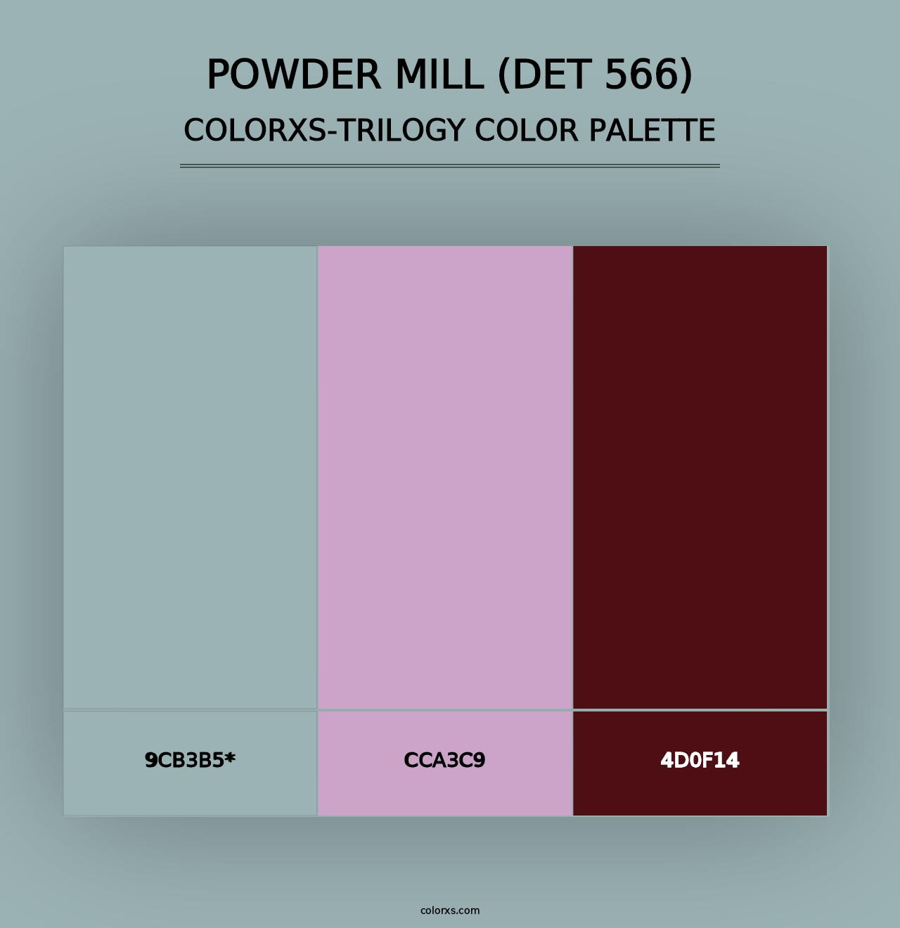 Powder Mill (DET 566) - Colorxs Trilogy Palette