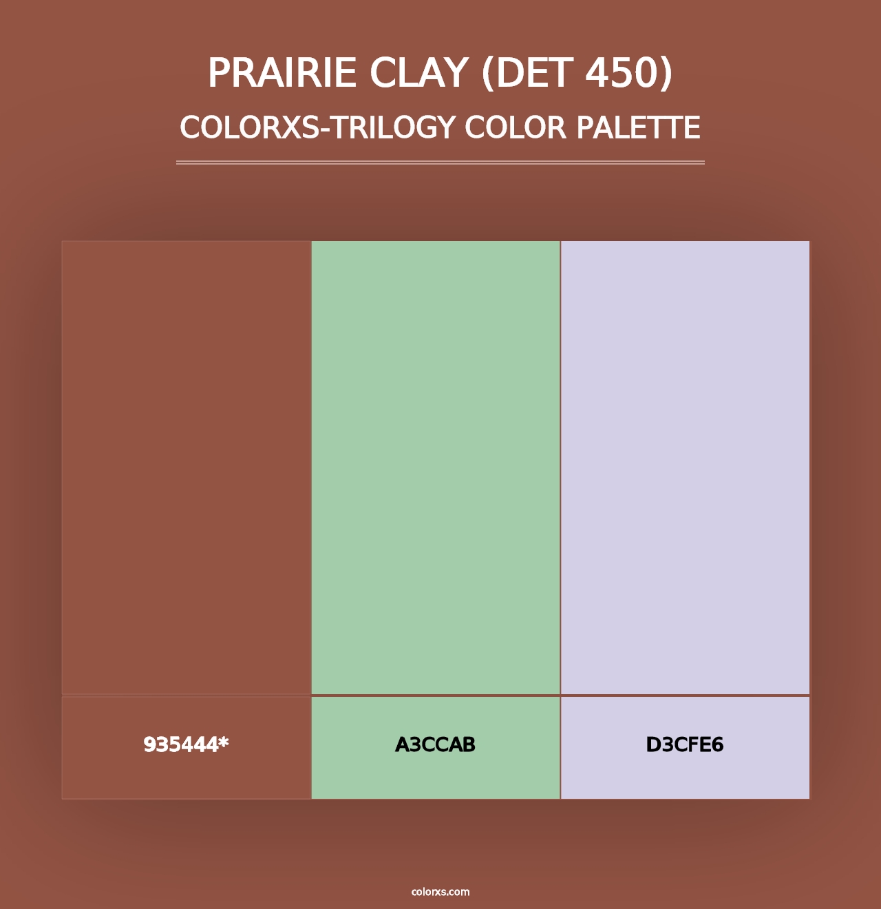 Prairie Clay (DET 450) - Colorxs Trilogy Palette