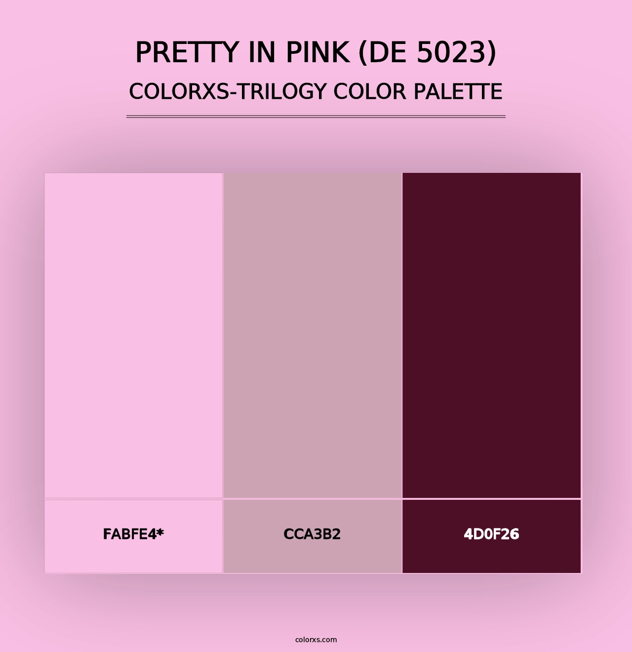 Pretty in Pink (DE 5023) - Colorxs Trilogy Palette