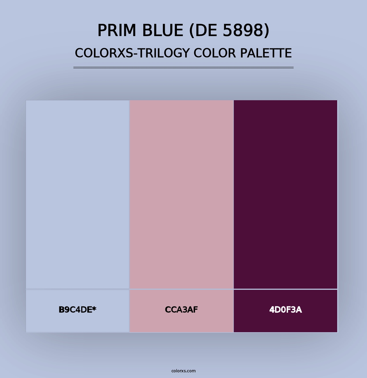 Prim Blue (DE 5898) - Colorxs Trilogy Palette