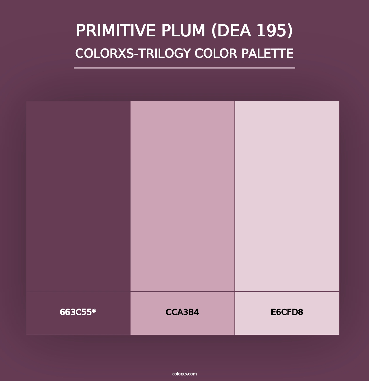 Primitive Plum (DEA 195) - Colorxs Trilogy Palette