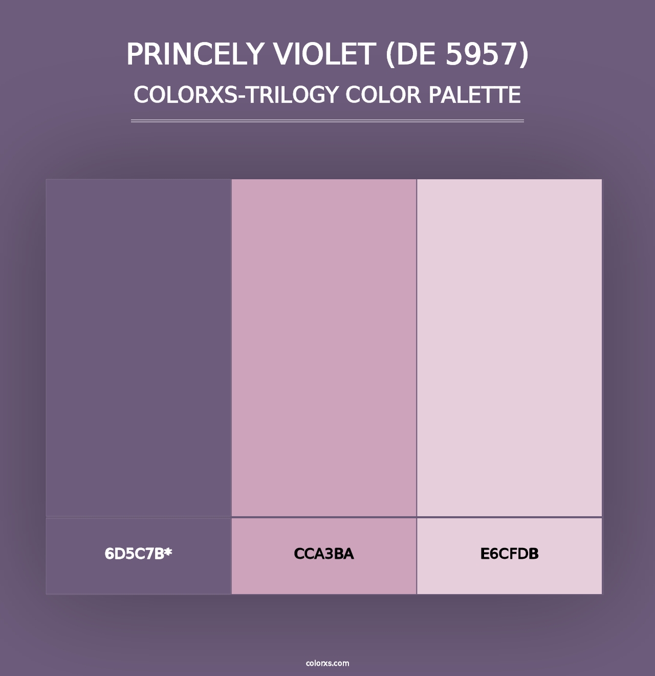 Princely Violet (DE 5957) - Colorxs Trilogy Palette