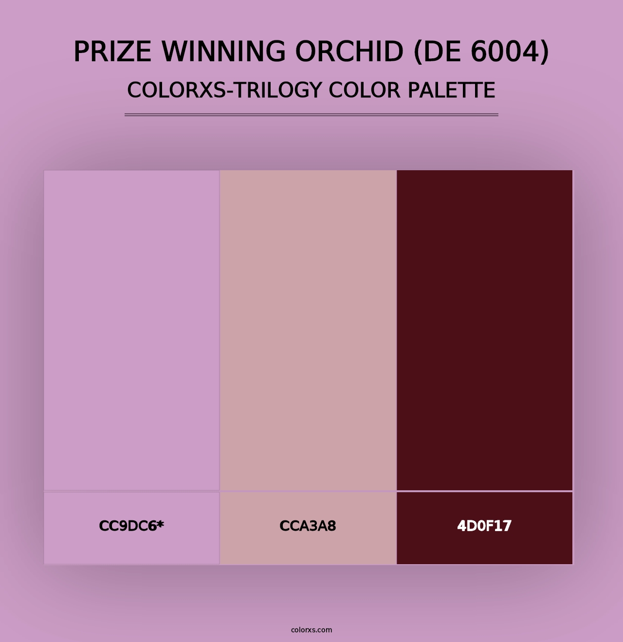 Prize Winning Orchid (DE 6004) - Colorxs Trilogy Palette