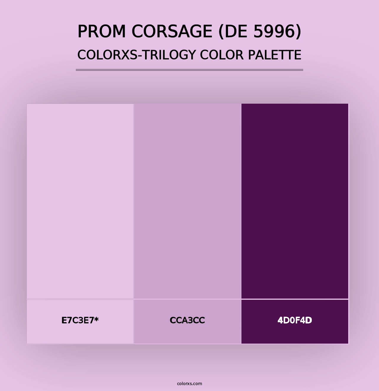 Prom Corsage (DE 5996) - Colorxs Trilogy Palette