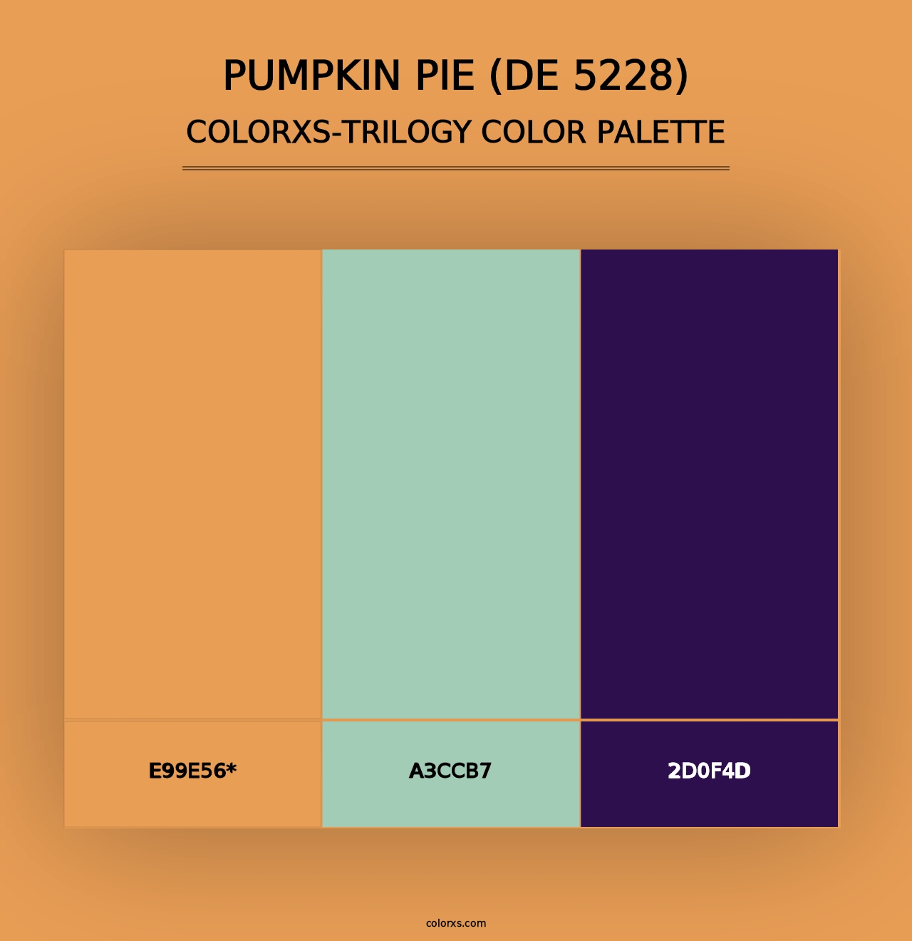 Pumpkin Pie (DE 5228) - Colorxs Trilogy Palette