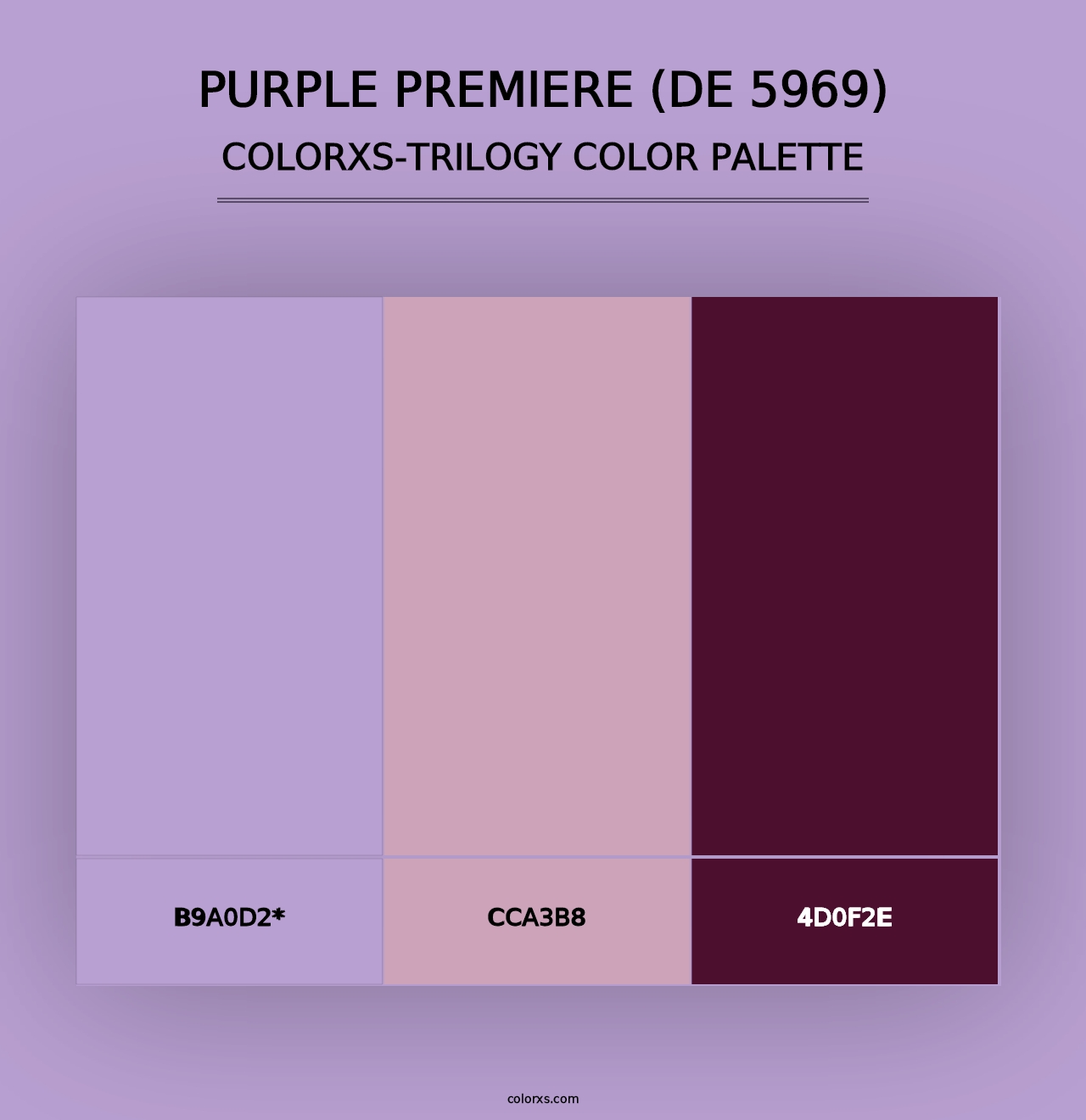 Purple Premiere (DE 5969) - Colorxs Trilogy Palette