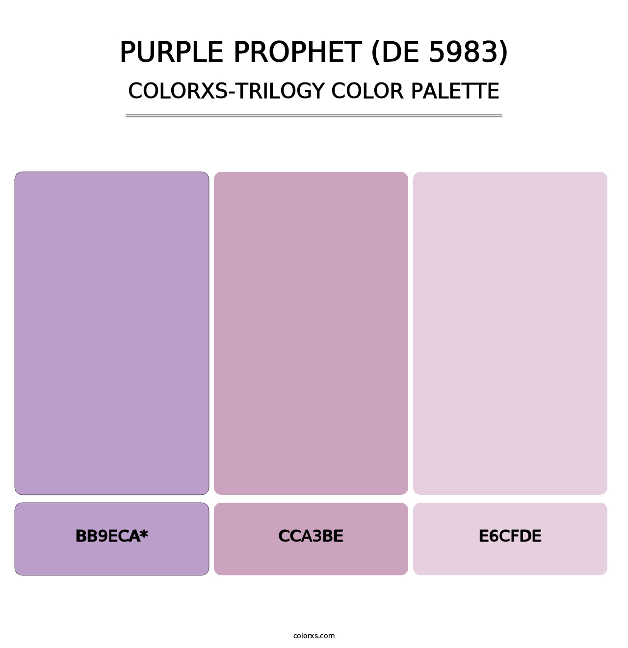 Purple Prophet (DE 5983) - Colorxs Trilogy Palette