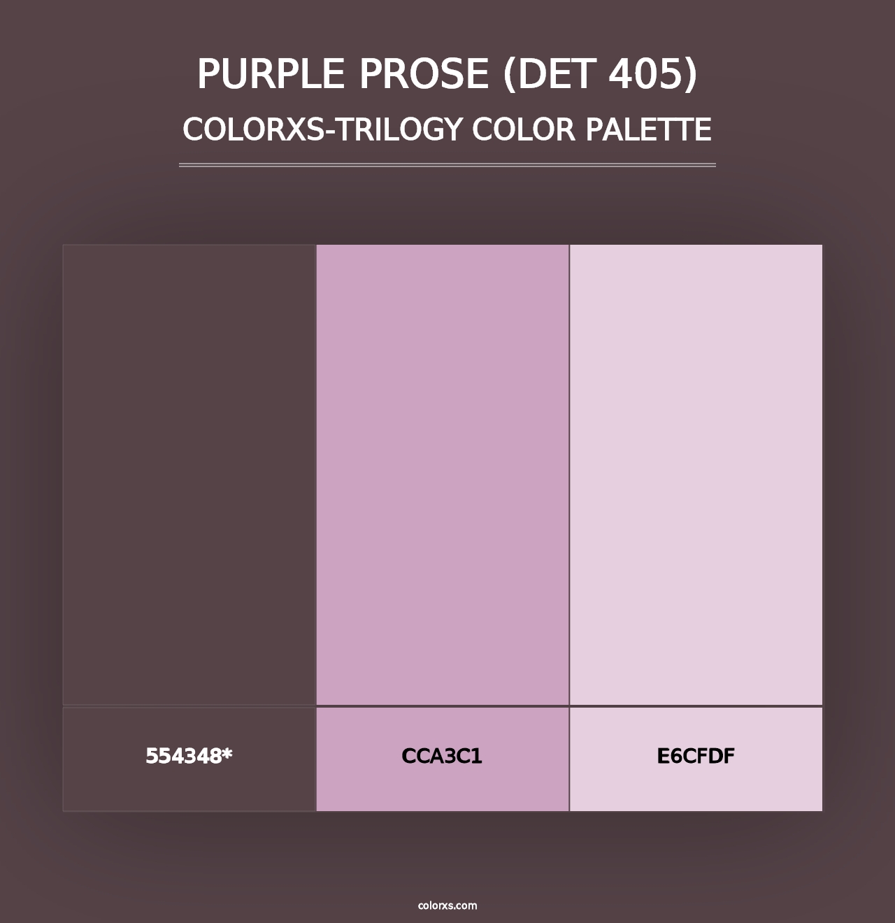 Purple Prose (DET 405) - Colorxs Trilogy Palette