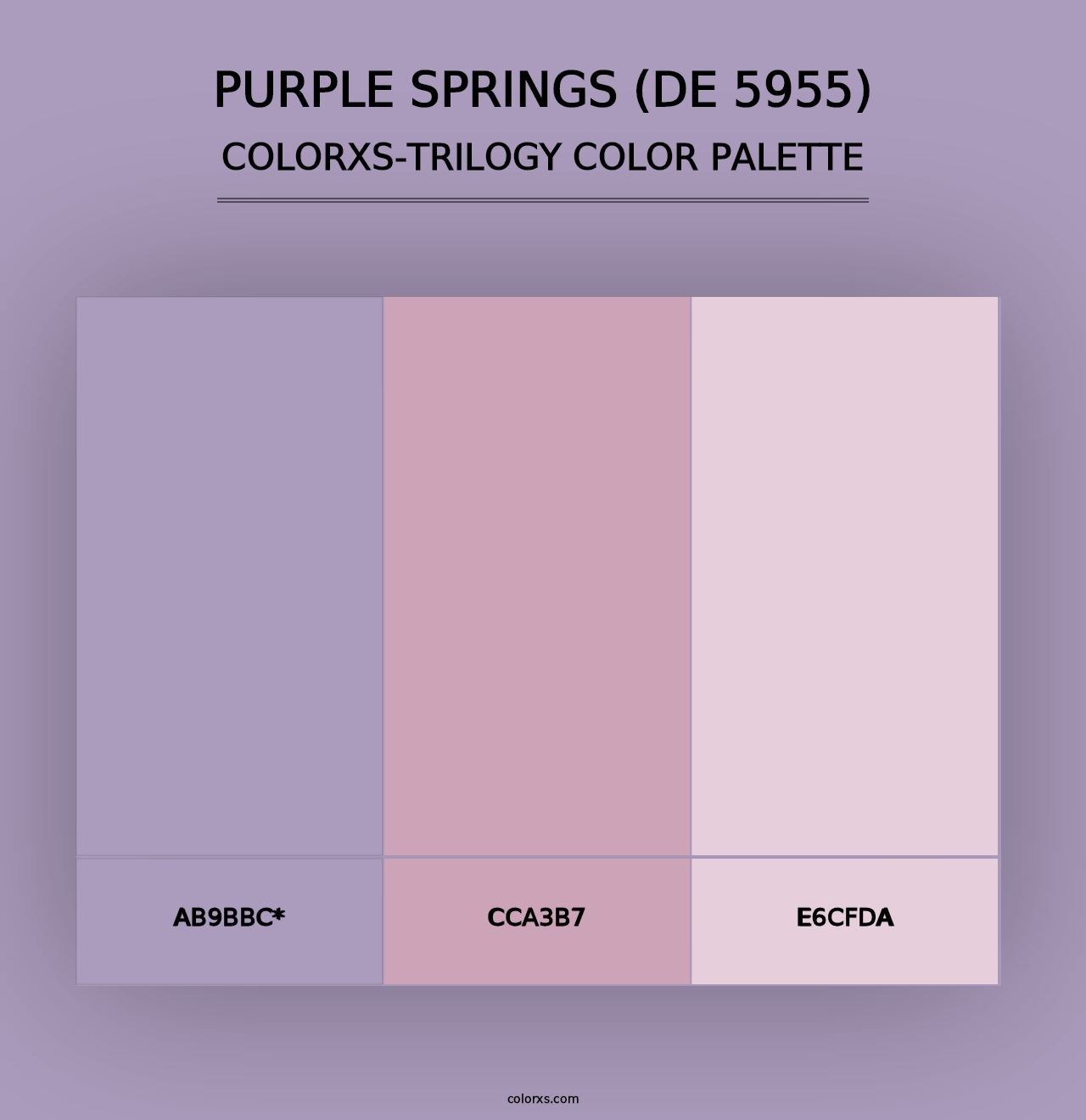 Purple Springs (DE 5955) - Colorxs Trilogy Palette