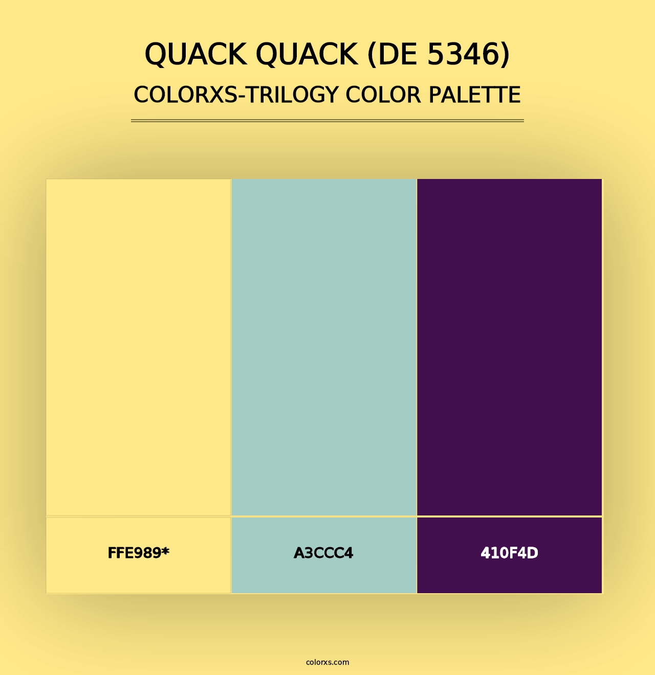 Quack Quack (DE 5346) - Colorxs Trilogy Palette