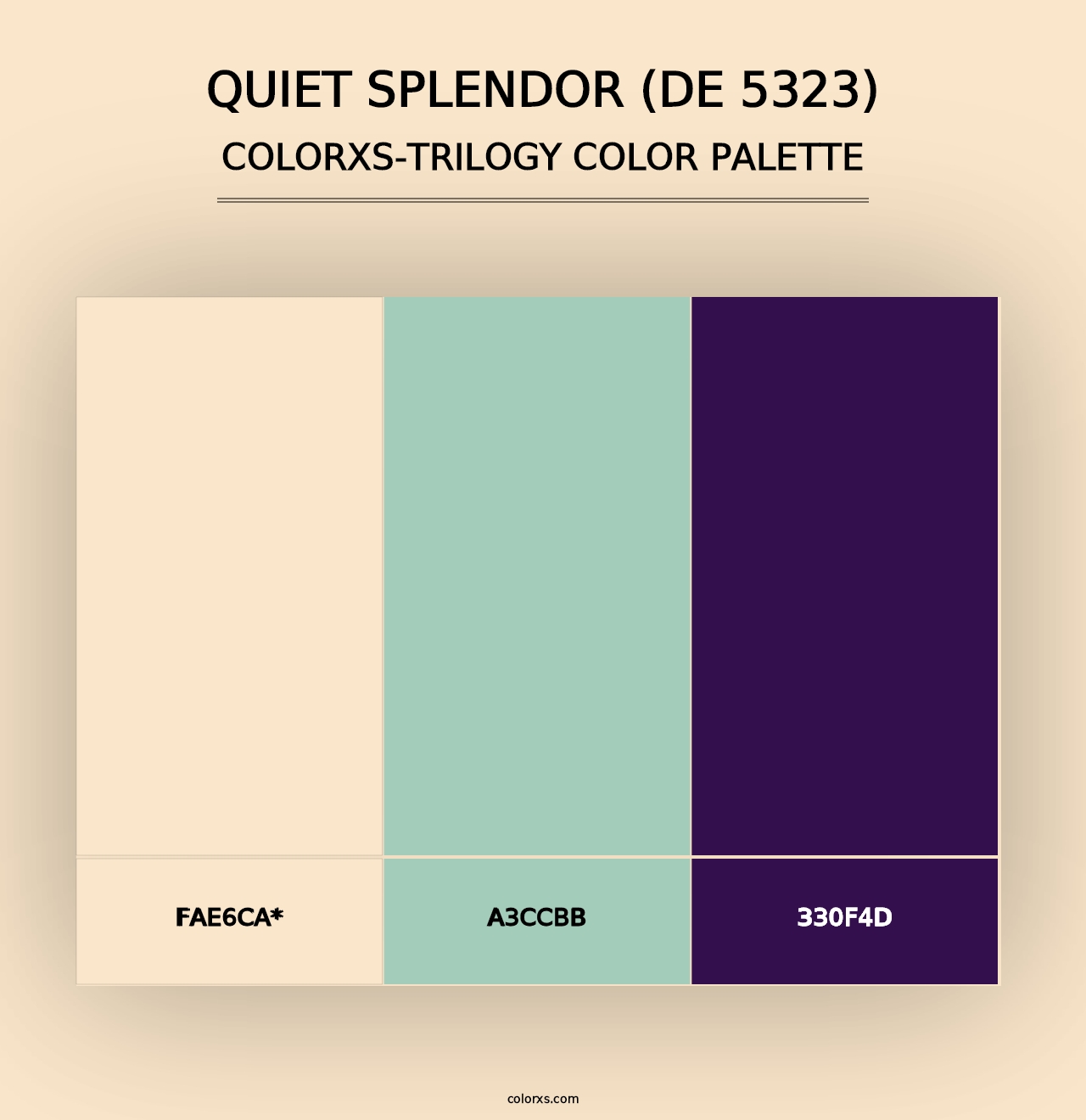 Quiet Splendor (DE 5323) - Colorxs Trilogy Palette