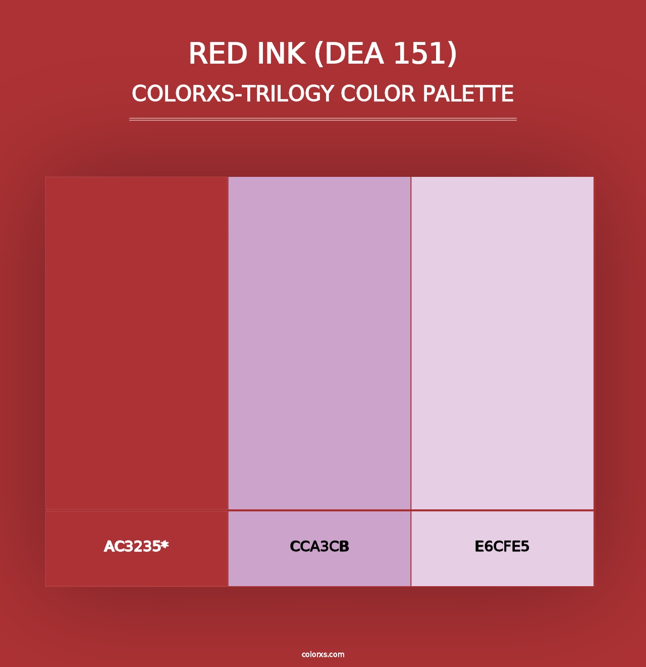 Red Ink (DEA 151) - Colorxs Trilogy Palette