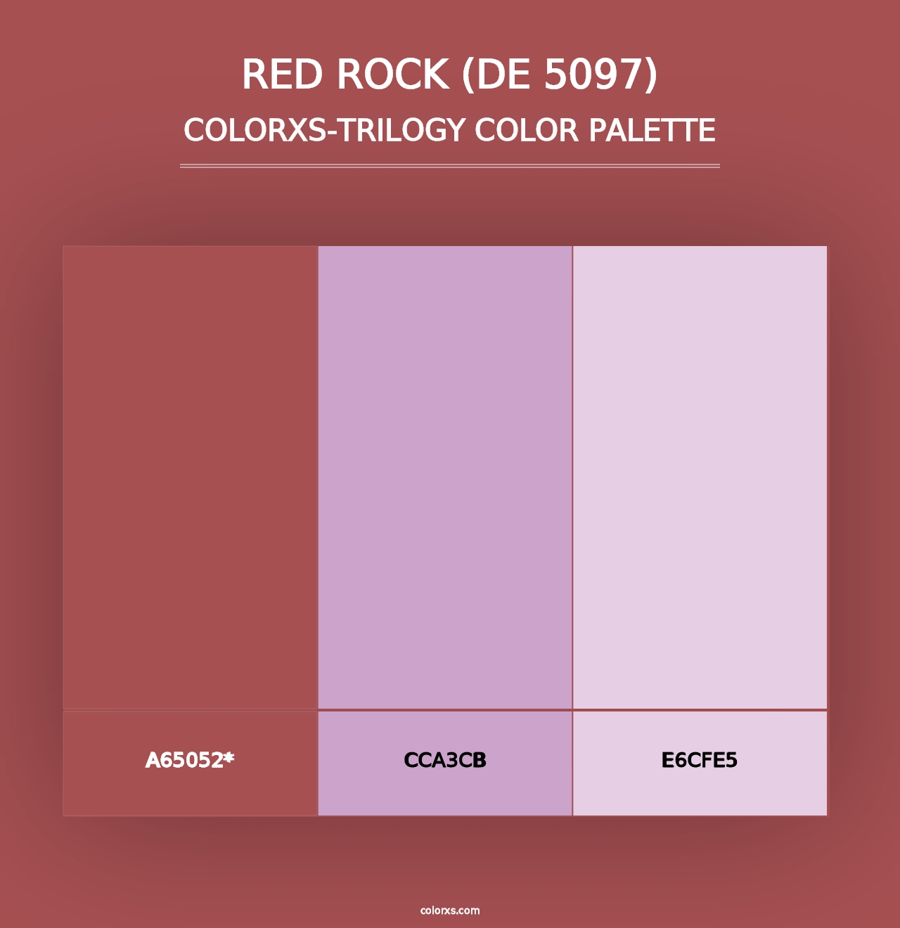 Red Rock (DE 5097) - Colorxs Trilogy Palette