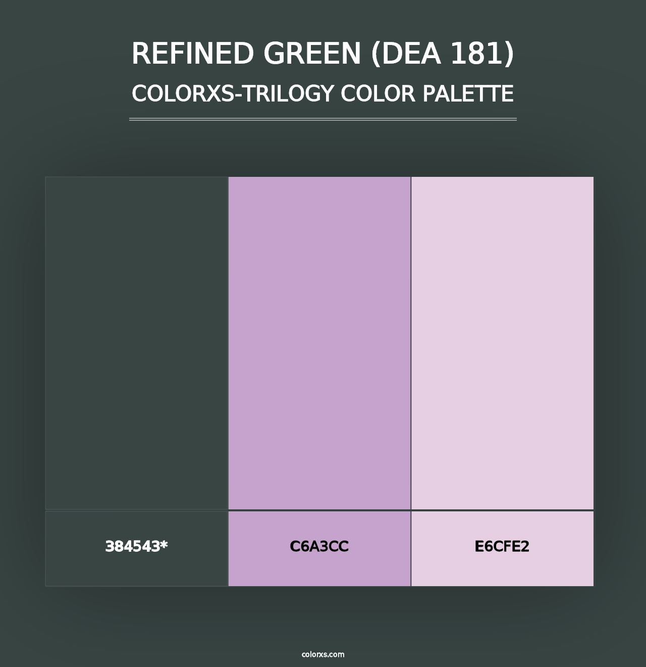 Refined Green (DEA 181) - Colorxs Trilogy Palette