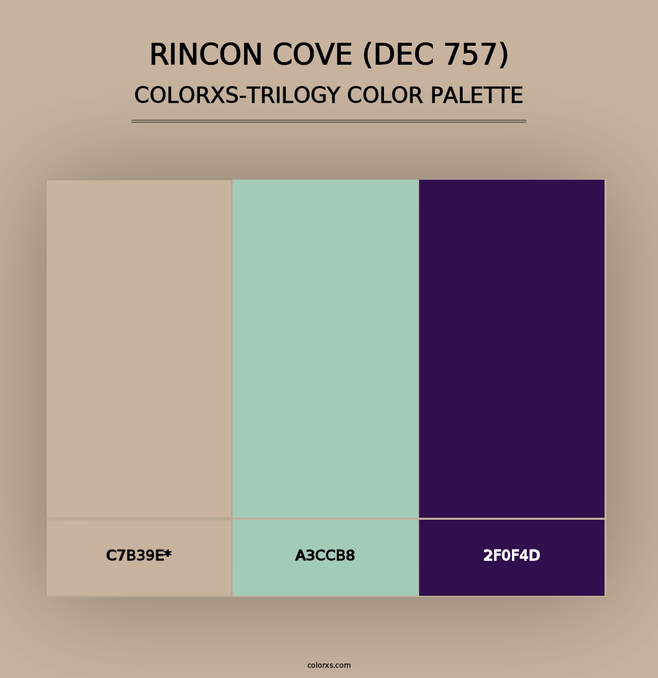 Rincon Cove (DEC 757) - Colorxs Trilogy Palette