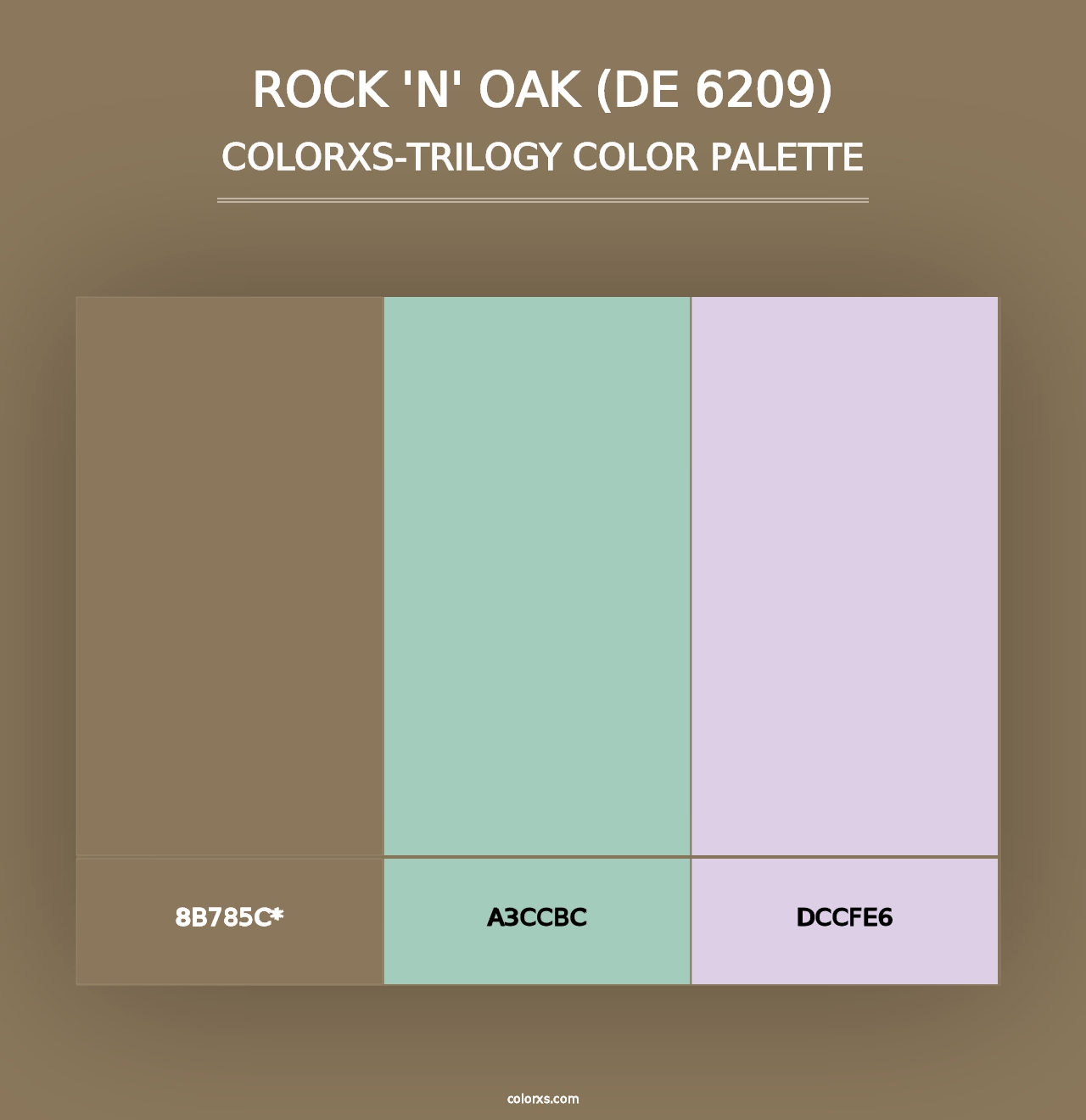 Rock 'n' Oak (DE 6209) - Colorxs Trilogy Palette