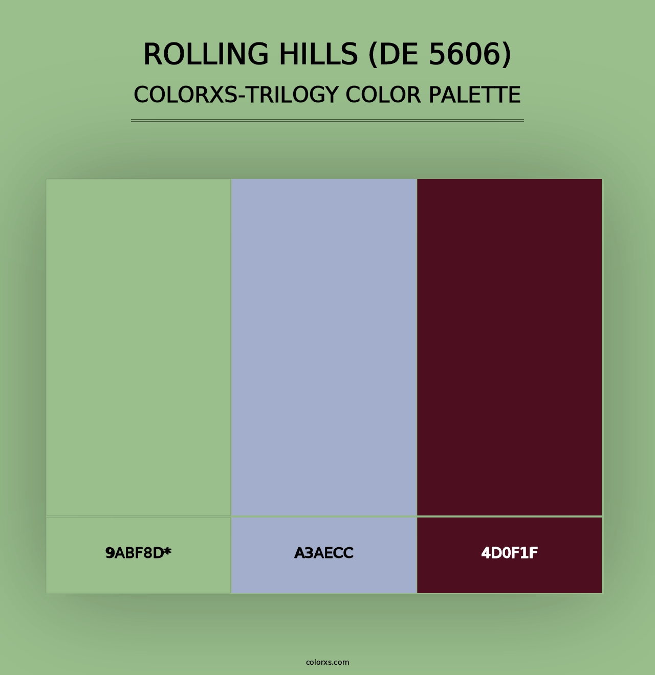 Rolling Hills (DE 5606) - Colorxs Trilogy Palette