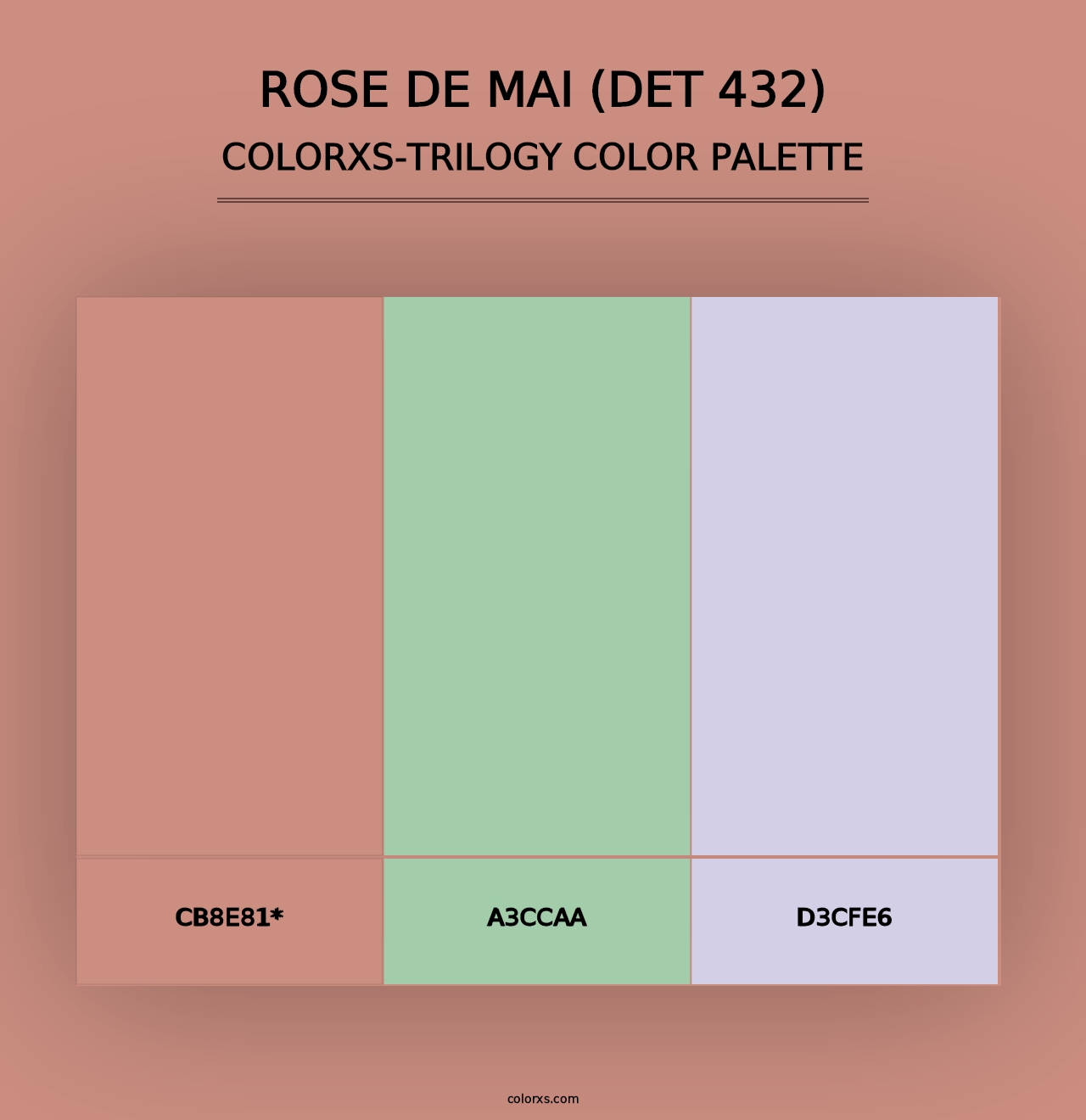 Rose de Mai (DET 432) - Colorxs Trilogy Palette