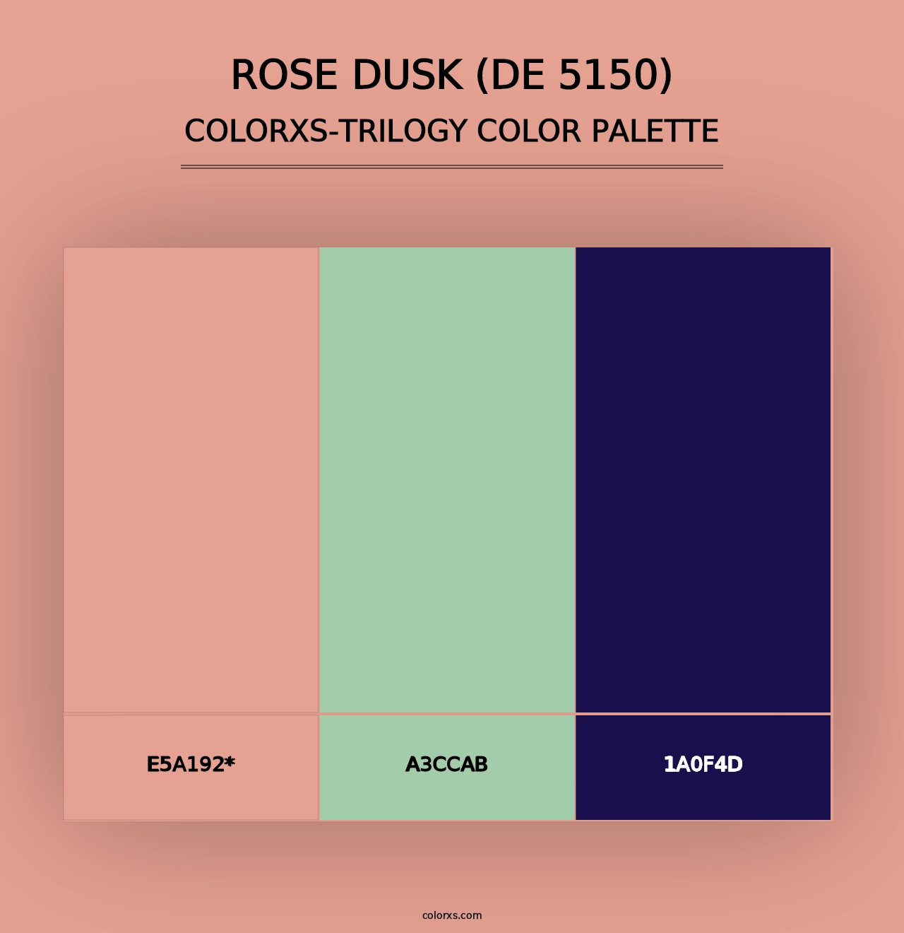 Rose Dusk (DE 5150) - Colorxs Trilogy Palette