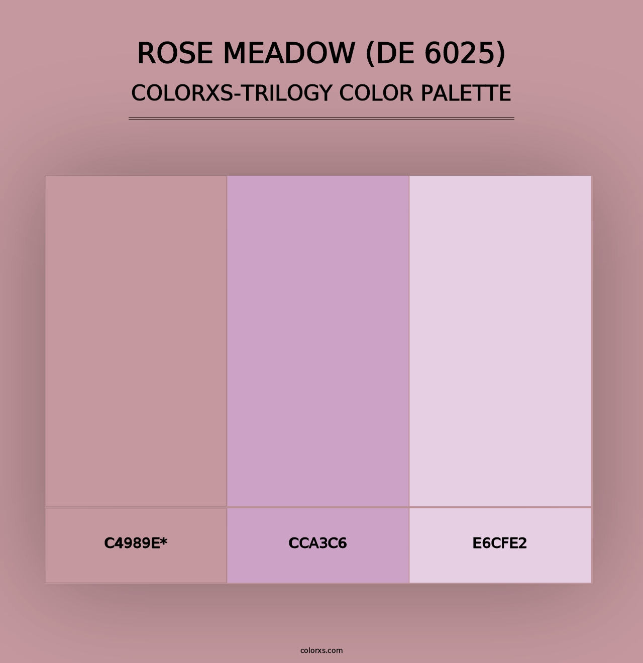 Rose Meadow (DE 6025) - Colorxs Trilogy Palette