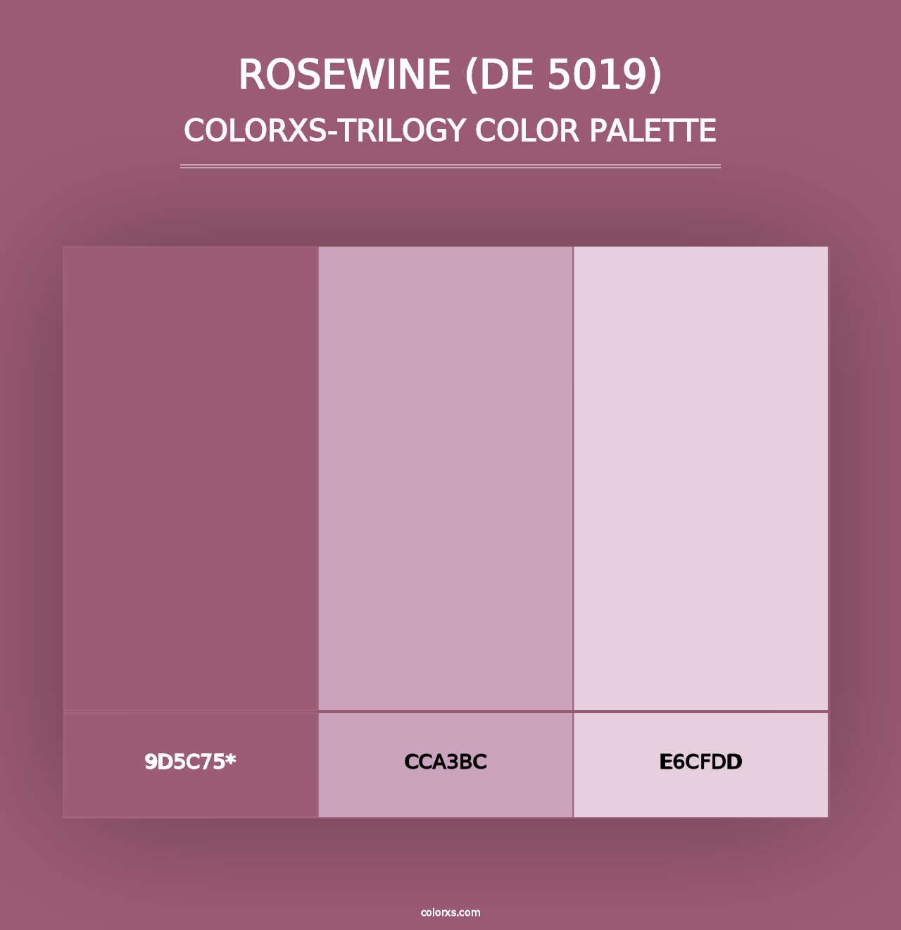 Rosewine (DE 5019) - Colorxs Trilogy Palette