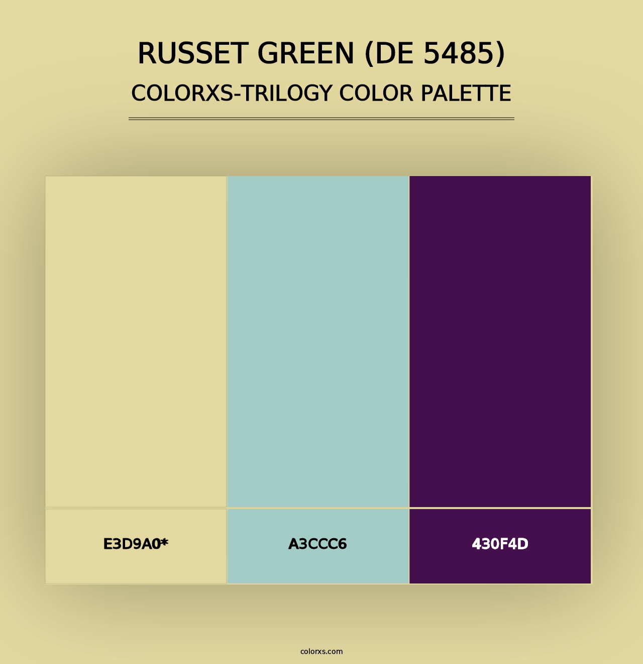 Russet Green (DE 5485) - Colorxs Trilogy Palette