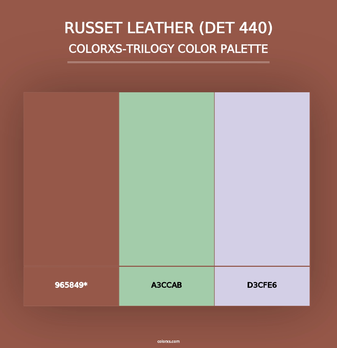 Russet Leather (DET 440) - Colorxs Trilogy Palette