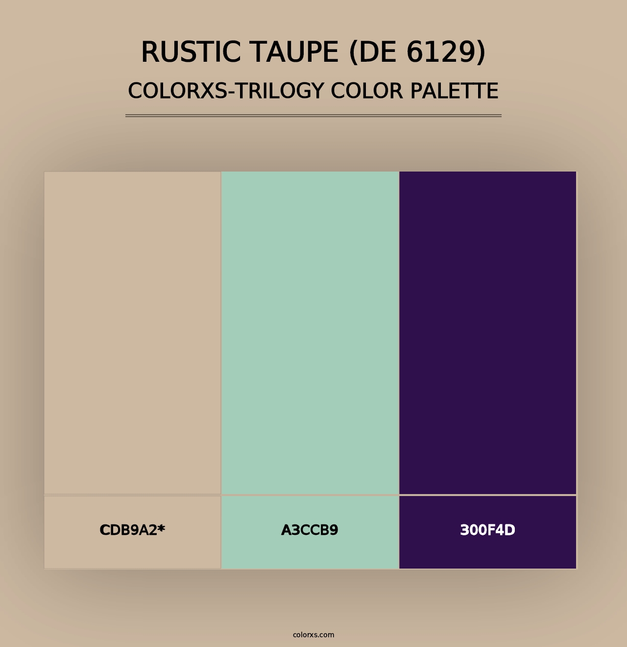 Rustic Taupe (DE 6129) - Colorxs Trilogy Palette