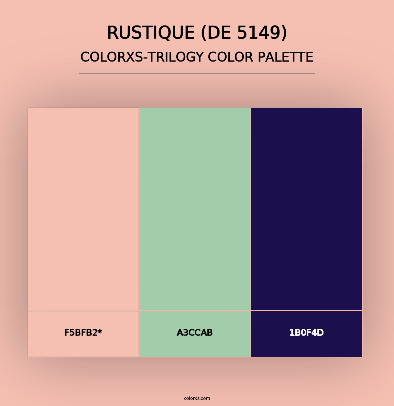 Rustique (DE 5149) - Colorxs Trilogy Palette