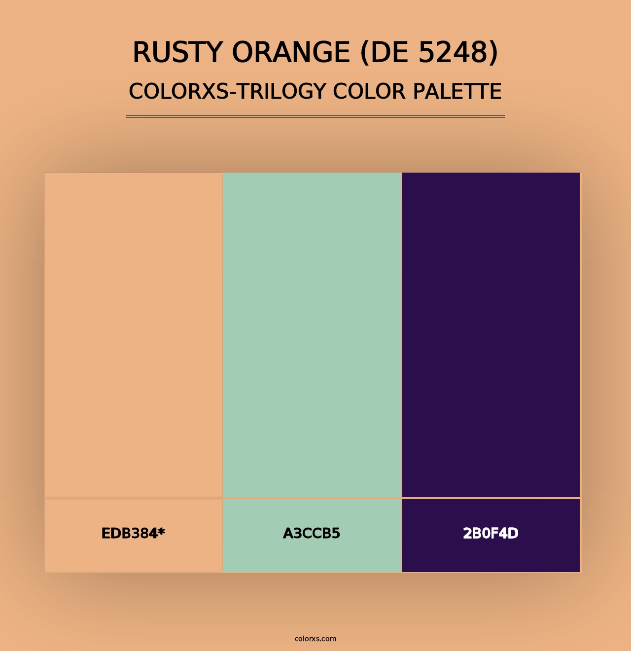 Rusty Orange (DE 5248) - Colorxs Trilogy Palette