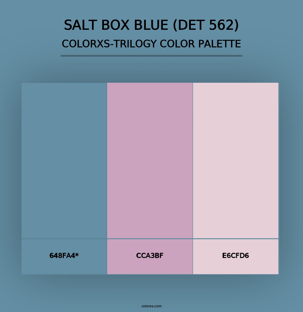 Salt Box Blue (DET 562) - Colorxs Trilogy Palette