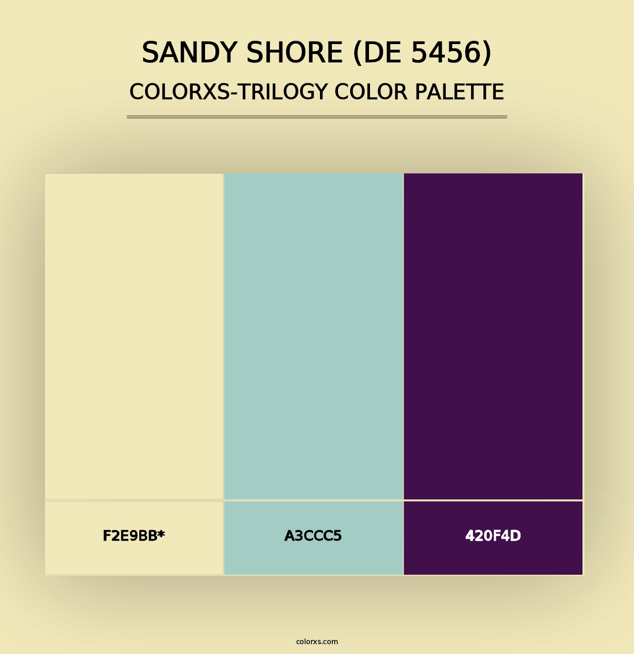 Sandy Shore (DE 5456) - Colorxs Trilogy Palette