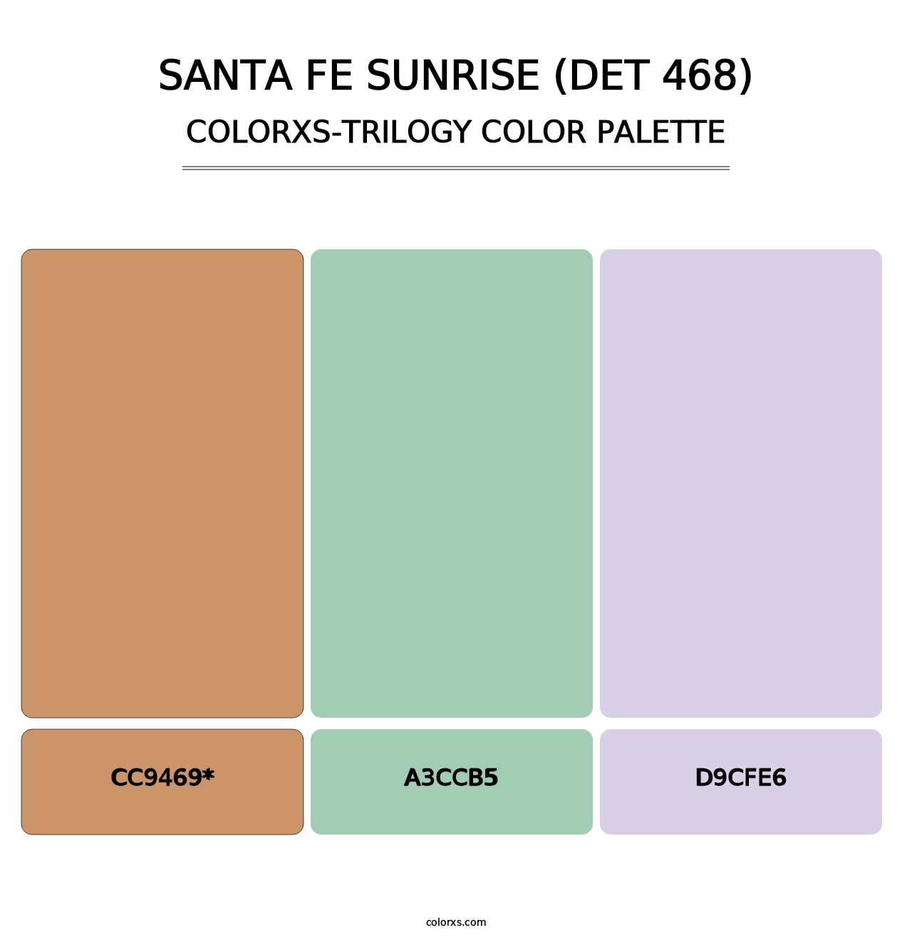 Santa Fe Sunrise (DET 468) - Colorxs Trilogy Palette