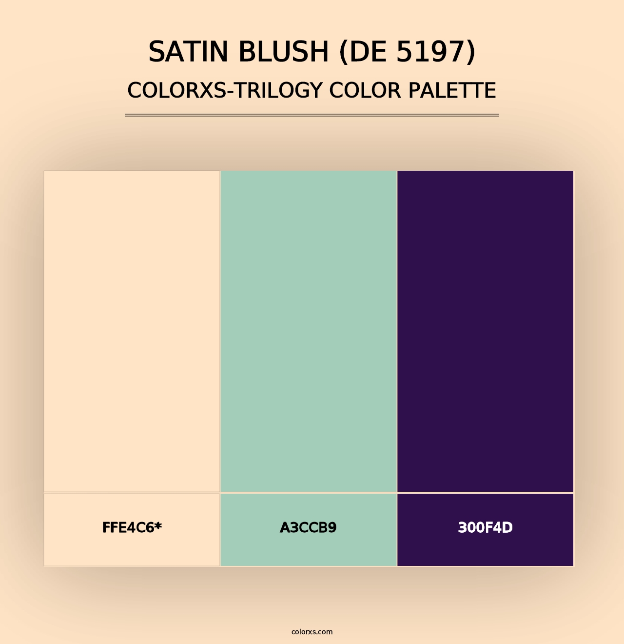 Satin Blush (DE 5197) - Colorxs Trilogy Palette