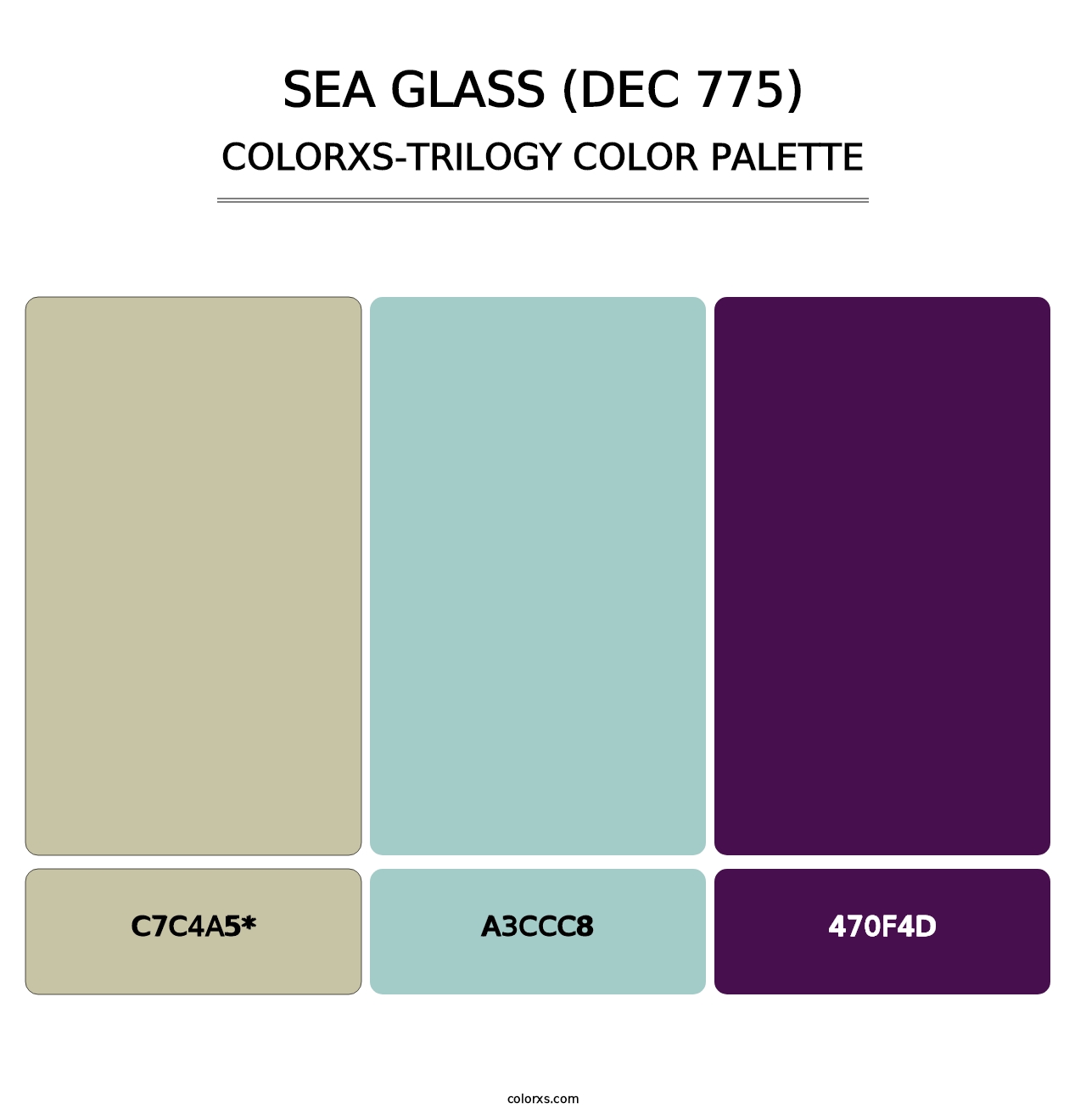 Sea Glass (DEC 775) - Colorxs Trilogy Palette