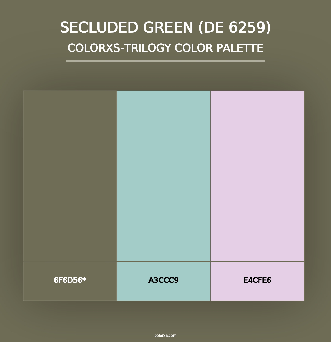 Secluded Green (DE 6259) - Colorxs Trilogy Palette