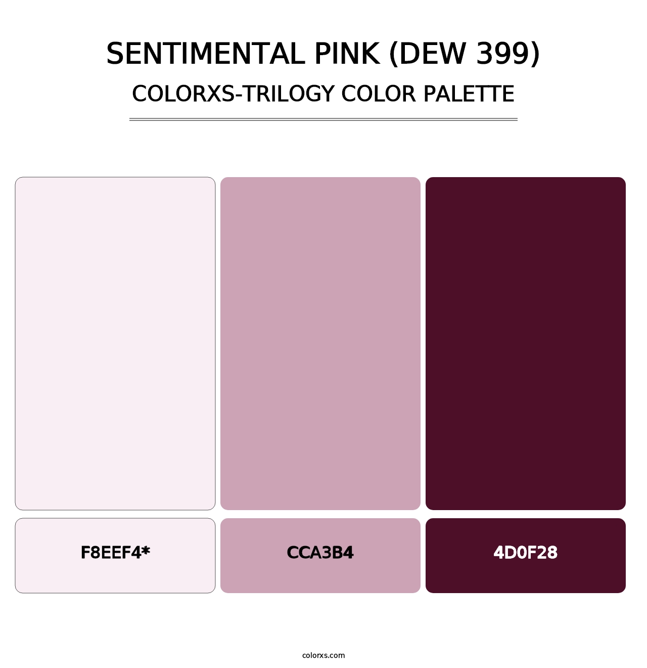 Sentimental Pink (DEW 399) - Colorxs Trilogy Palette