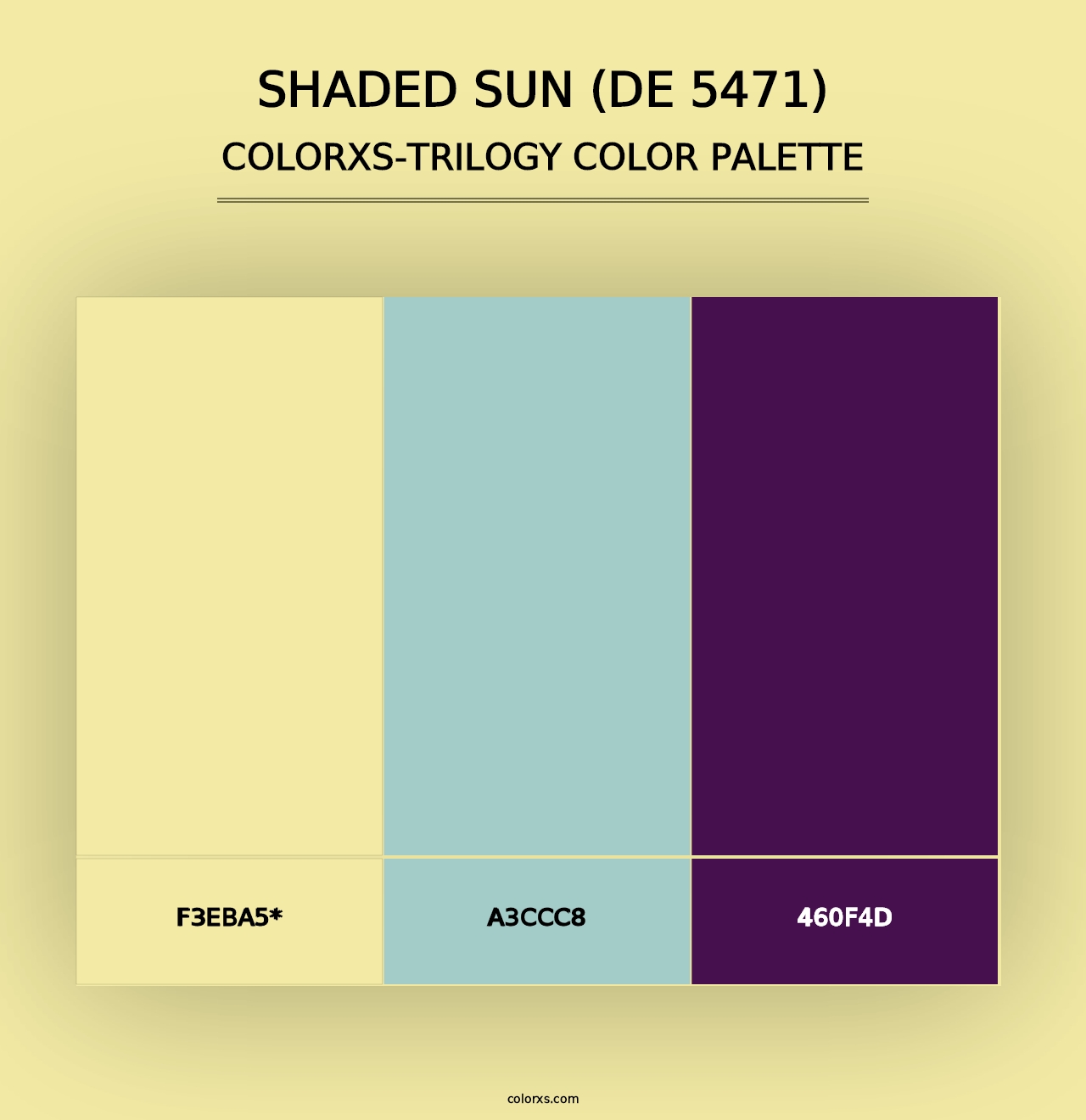 Shaded Sun (DE 5471) - Colorxs Trilogy Palette