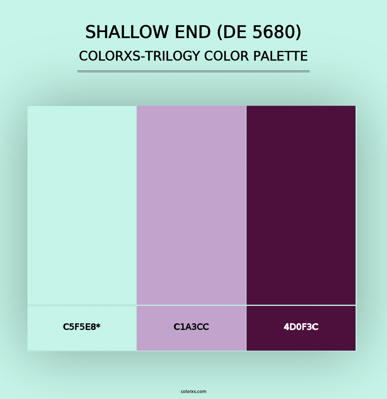 Shallow End (DE 5680) - Colorxs Trilogy Palette